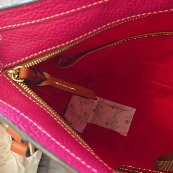 Dooney & Bourke Pink Leather Tote Bag Nwt - Picture 10 of 11